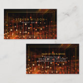 Make-up Artist Glow Glitter Sparkle Modern Fire Visitekaartje (Voorkant / Achterkant)