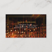 Make-up Artist Glow Glitter Sparkle Modern Fire Visitekaartje (Achterkant)