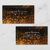 Make-up Artist Glow Glitter Sparkle Modern Fire Visitekaartje (Voorkant / Achterkant)