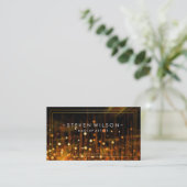 Make-up Artist Glow Glitter Sparkle Modern Fire Visitekaartje (Staand voorkant)