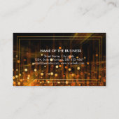 Make-up Artist Glow Glitter Sparkle Modern Fire Visitekaartje (Achterkant)