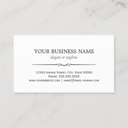 Make-up Artist - Goud Zwart Wit Strepen Visitekaartje (Achterkant)