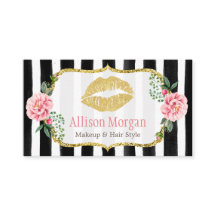 Make-up Artist Gouden Lippen Romantische Bloemen G