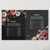 Make-up Artist Haar Stylist Menu Prijs Bifold Flye (Achterkant)