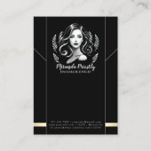Make-up Artist Haar Stylist Modern Ketting Display Afsprakenkaartje (Voorkant)
