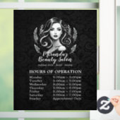 Make-up Artist Haar Stylist Moderne Openingstijden Raamsticker (Huis)