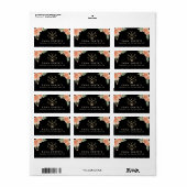 Make-up Artist Haar Stylist Salon Bloemen Etiket (Full Sheet)