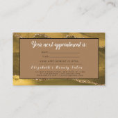 Make-up Artist Haarsalon Glitter Afspraakkaart Visitekaartje (Achterkant)