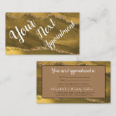 Make-up Artist Haarsalon Glitter Afspraakkaart Visitekaartje (Voorkant / Achterkant)