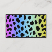 Make-up artist Holografische kleurrijke QR-code Visitekaartje (Voorkant)