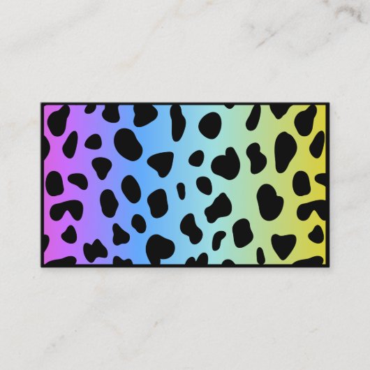 Make-up artist Holografische kleurrijke QR-code Visitekaartje (Voorkant)