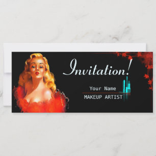 Make-up artist - Kaart, Uitnodiging