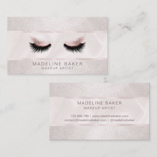 Make-up Artist Lash Lashes Beauty Eyes Cosmetica Visitekaartje (Voorkant / Achterkant)