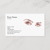 Make-up artist Lash Wenkbrauw Lashes Roos Gold Visitekaartje (Achterkant)
