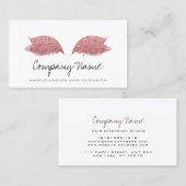 Make-up Artist Lashes Extension Roos Zwart Wit Afsprakenkaartje (Voorkant / Achterkant)