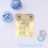 Make-up Artist Lashes Golden Flyer 1 pagina Prijze (Enkel)