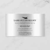 Make-up Artist Lashes Platinum Glitter + Zilveren  Visitekaartje (Achterkant)