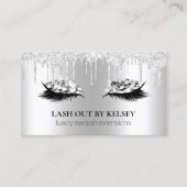 Make-up Artist Lashes Platinum Glitter + Zilveren  Visitekaartje (Voorkant)