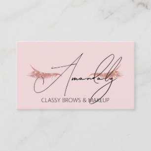Make-up Artist Lashes QRLOGO Microblade Roos Zwart Visitekaartje