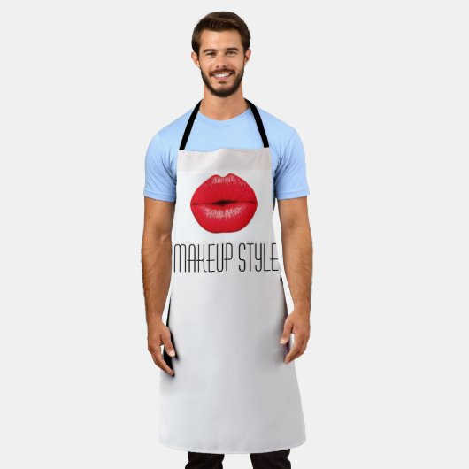 Make-up artist lipstick zakelijk schort (Gedragen)