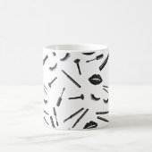 Make-up artist, mascara, lippen, lippenstift, wimp koffiemok (Center)