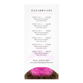 Make-up Artist Menu Rack Kaart (Achterkant)