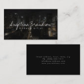 Make-up Artist Night City Foto Mode Kaart Visitekaartje (Voorkant / Achterkant)