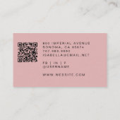 Make-up Artist QR Code Visitekaartje (Achterkant)