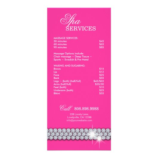 Make-up Artist Rack Kaart Cosmetology Bright (Achterkant)