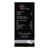 Make-up Artist Rack Kaart Cosmetology Roze (Achterkant)