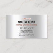 Make-up Artist Roos Glitter + Metallic Platina Ice Visitekaartje (Achterkant)