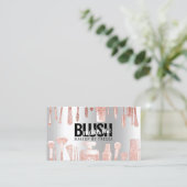 Make-up Artist Roos Glitter + Metallic Platina Ice Visitekaartje (Staand voorkant)