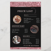 Make-up Artist Roos Gold Glitter flyer (Voorkant)