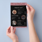 Make-up Artist Roos Gold Glitter flyer (Hand)