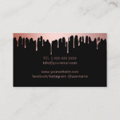 Make-up Artist Roos Goud Drips Lashes & Brows Zwar Visitekaartje (Achterkant)