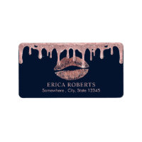 Make-up Artist Roos Gouden Lippen Dripping Navy Sa