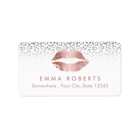 Make-up Artist Roos Roos Gouden Lippen Salon Luipa Etiket (Voorkant)