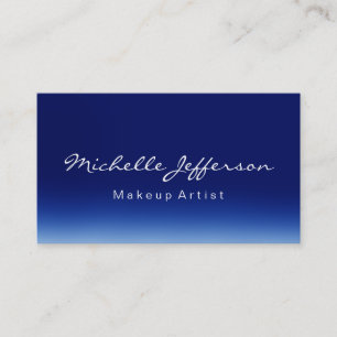 Make-up Artist Script Donkerblauw Visitekaartje