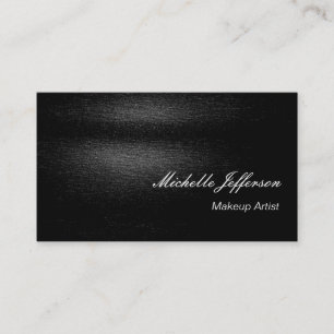 Make-up Artist Script Grijs Zwart Visitekaartje