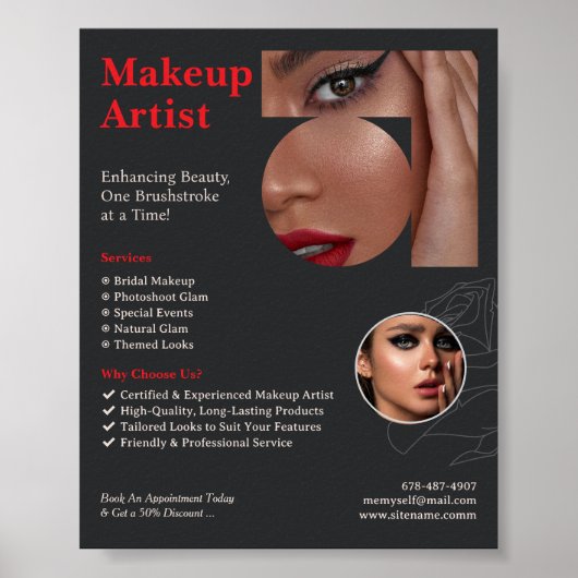 Make-up Artist Services Poster (Voorkant)