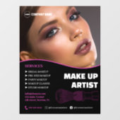 Make-up Artist Services-venster Cling Raamsticker (Vel)