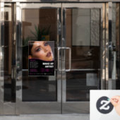 Make-up Artist Services-venster Cling Raamsticker (Kantoordeur)