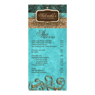 Make-up Artist Tanning Mode Nail Salon Glitter Reclamekaart