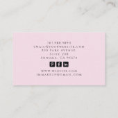 Make-up Artist Tarot Roze Visitekaartje (Achterkant)