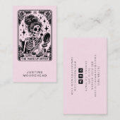 Make-up Artist Tarot Roze Visitekaartje (Voorkant / Achterkant)
