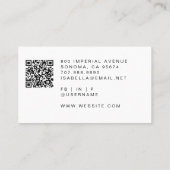 Make-up Artist Tools QR Code Visitekaartje (Achterkant)