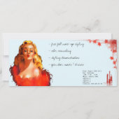 Make-up artist - Uitnodiging (Achterkant)