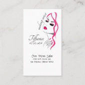 Make-up artist unieke tekening visitekaartje (Voorkant)