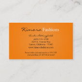 Make-up Artist Vector Shop Meisje Visitekaartje (Achterkant)