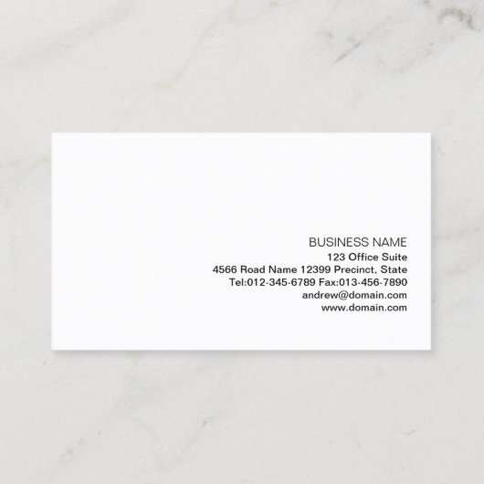 Make-up Artist Visitekaartje Kleurrijke oogschaduw (Achterkant)